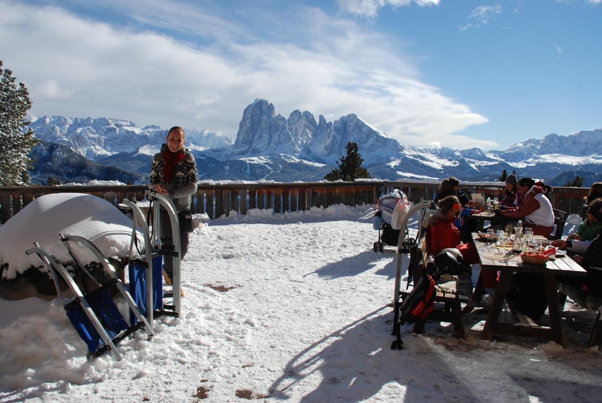 Chalet Da Mont Resciesa Ortisei Bagian luar foto