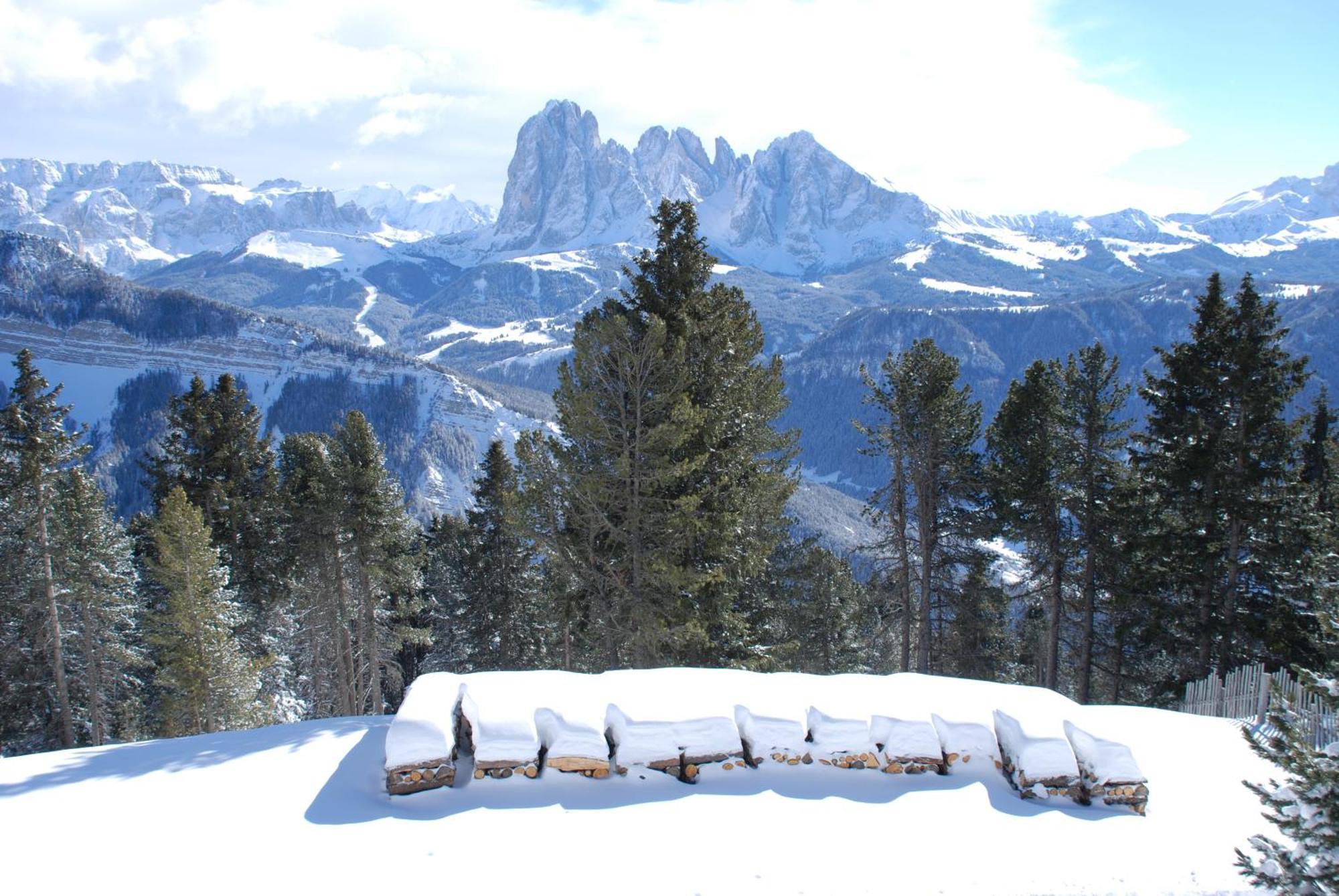 Chalet Da Mont Resciesa Ortisei Bagian luar foto